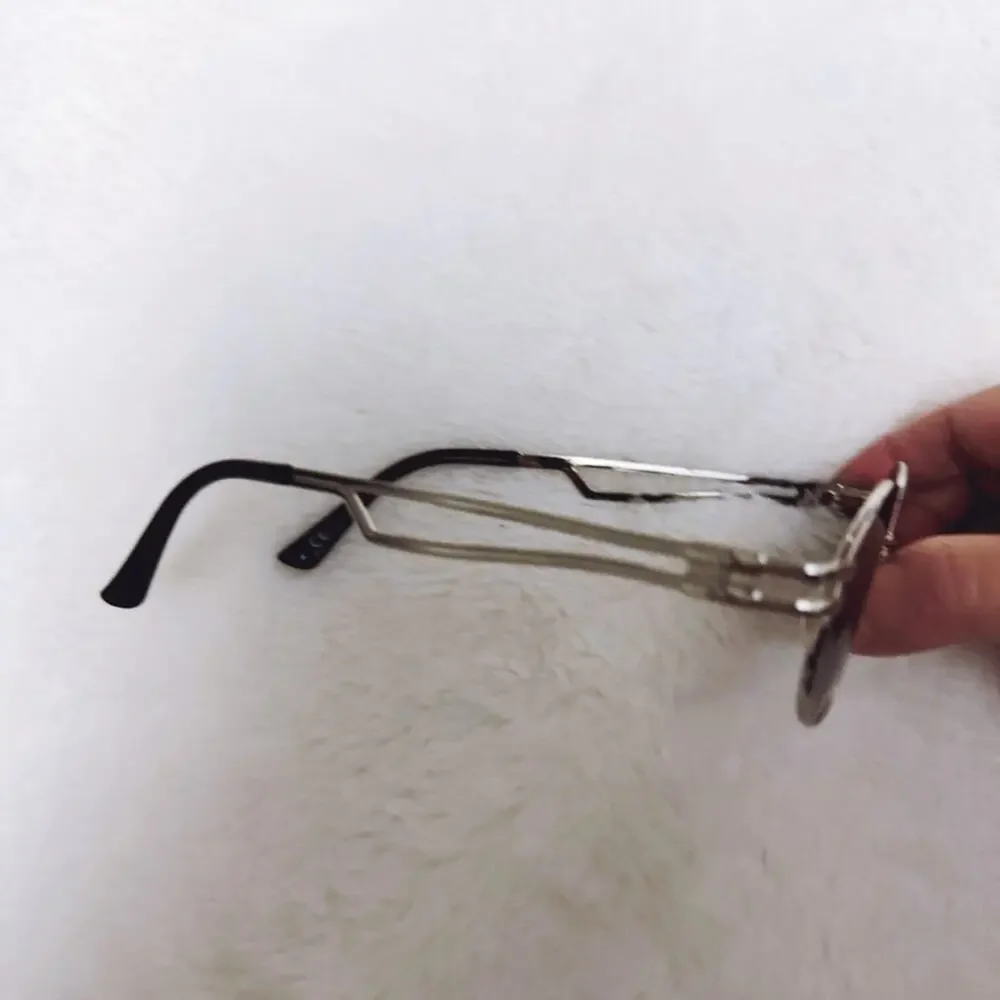 Brandon Black with Silver Rim Round Sunglasses